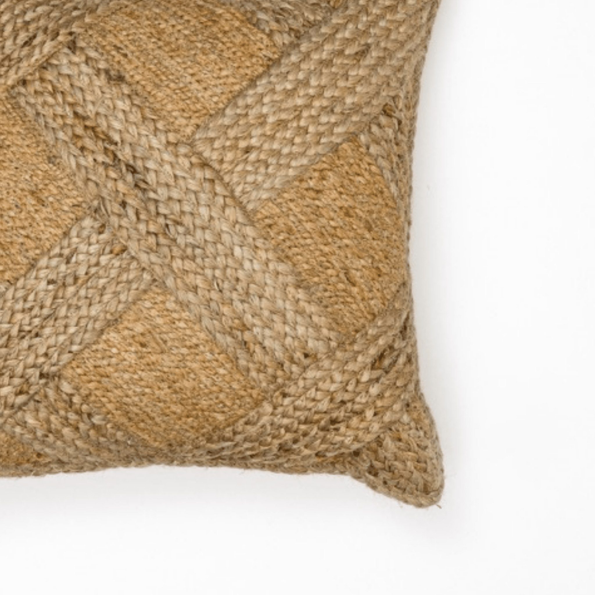 Lot de 2 coussins carrés 45×45 cm en corde naturelle - Marinette Saint - Tropez