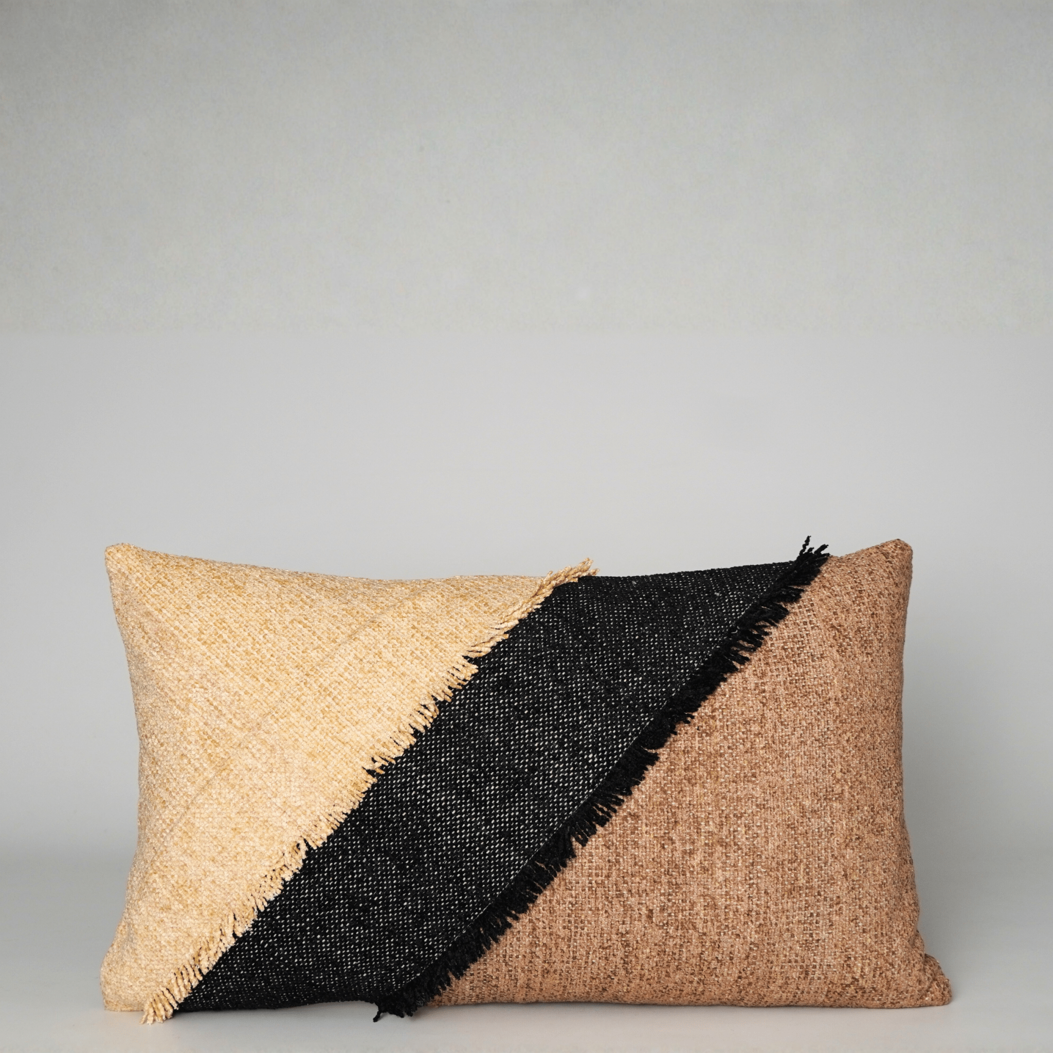 Lot de 2 coussins rectangulaires coton & velours 35×50 - Marinette Saint - Tropez