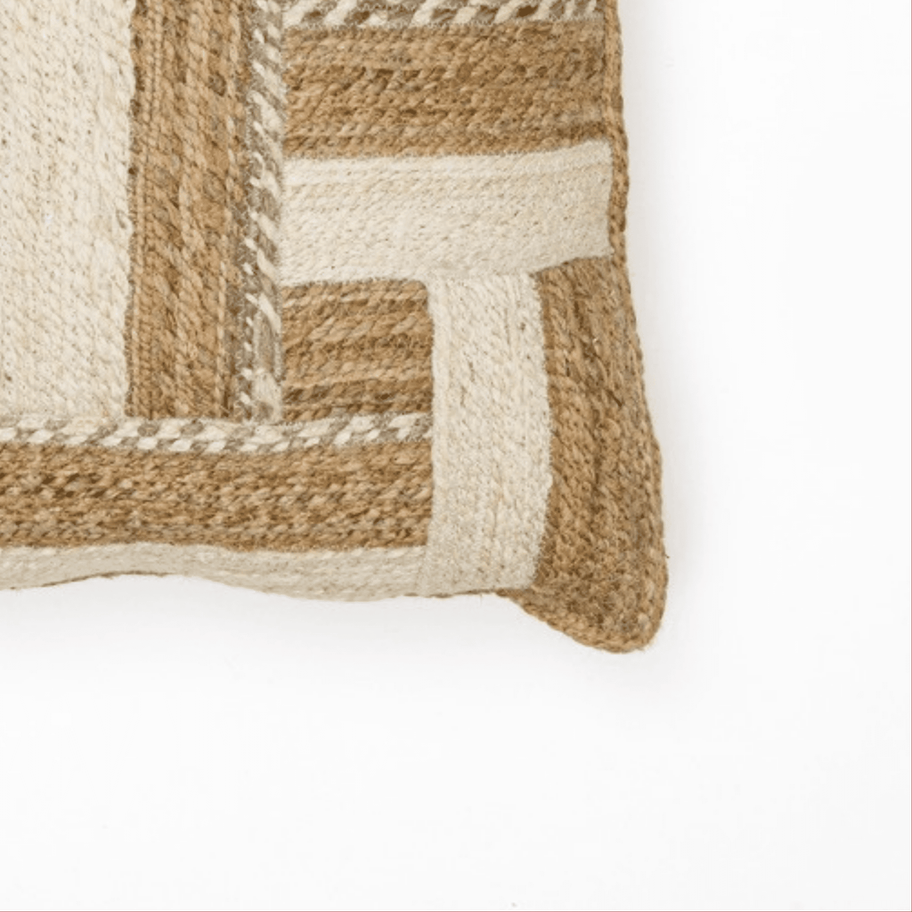 Lot de 2 grands coussins en corde naturelle 60×60 cm - Marinette Saint - Tropez