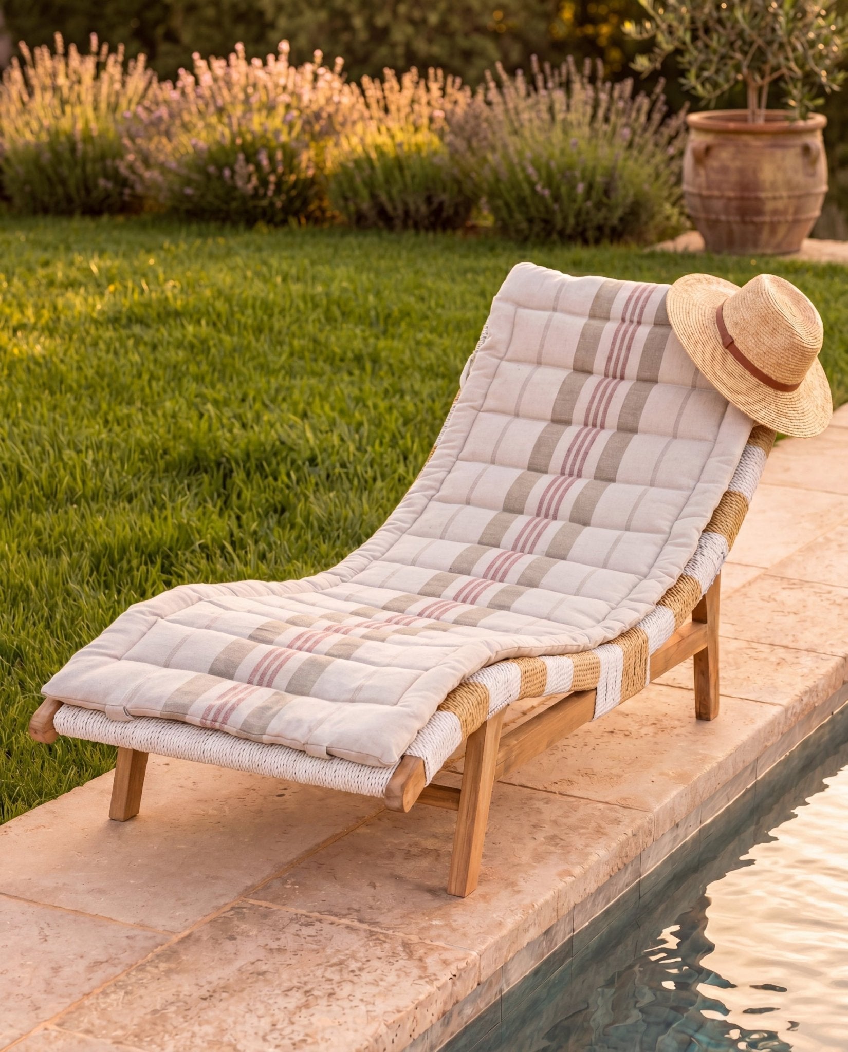 Lot de 2 matelas de plage Restanque | Enroulable & Transportable - Marinette Saint - Tropez