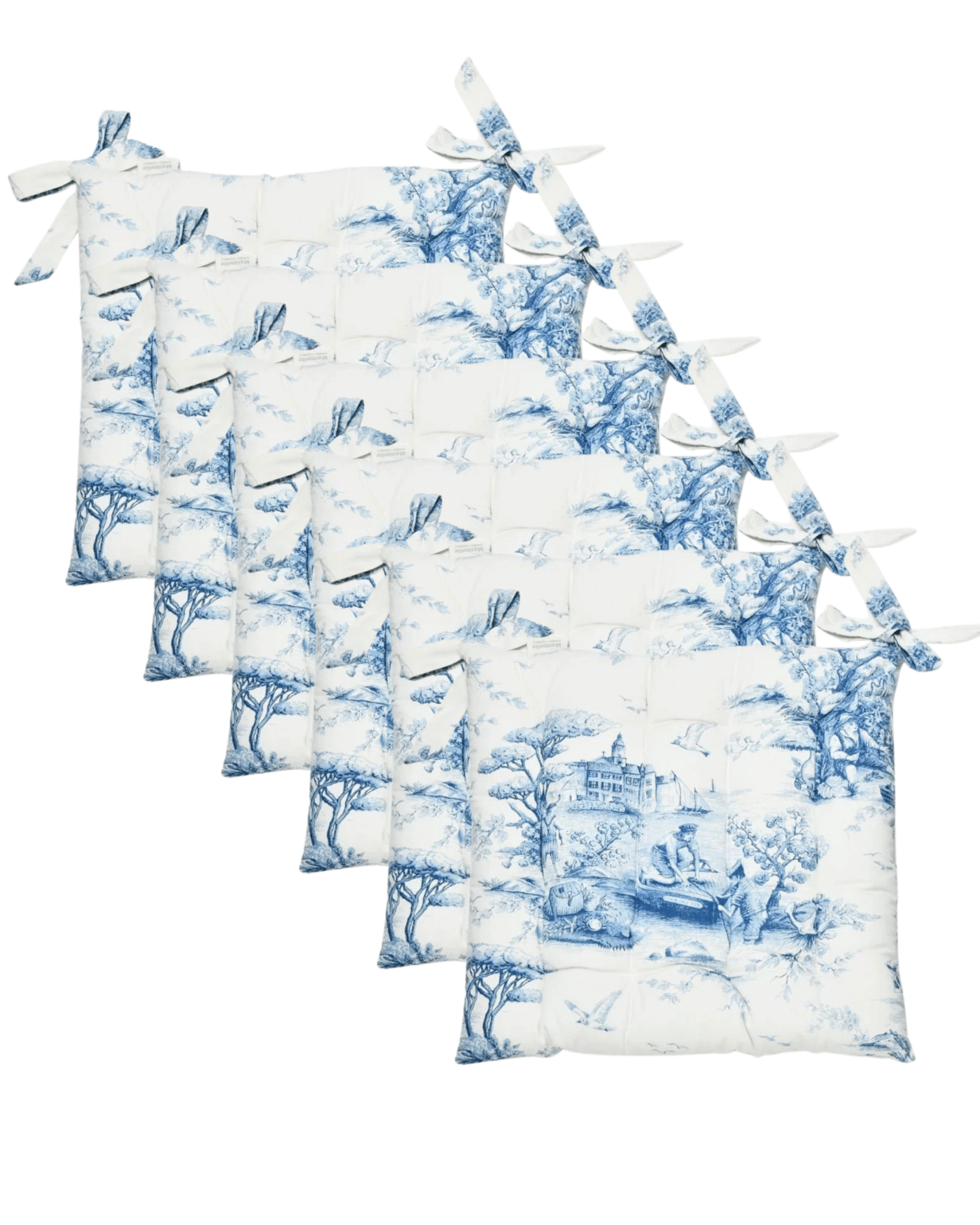 Lot de 6 galettes de chaise Infinity - Marinette Saint-Tropez