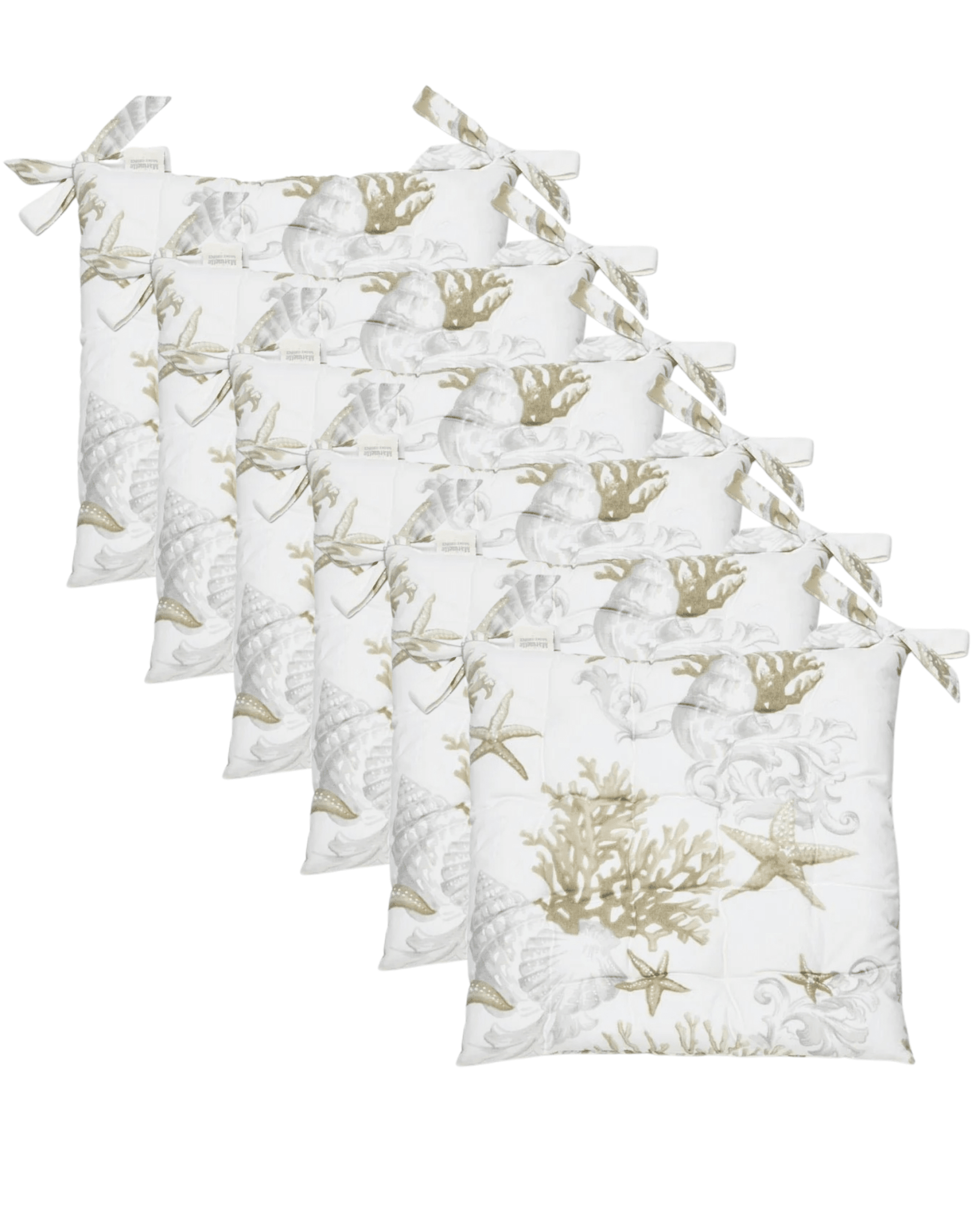 lot de 6 galettes de chaise Sardaigne - Marinette Saint-Tropez