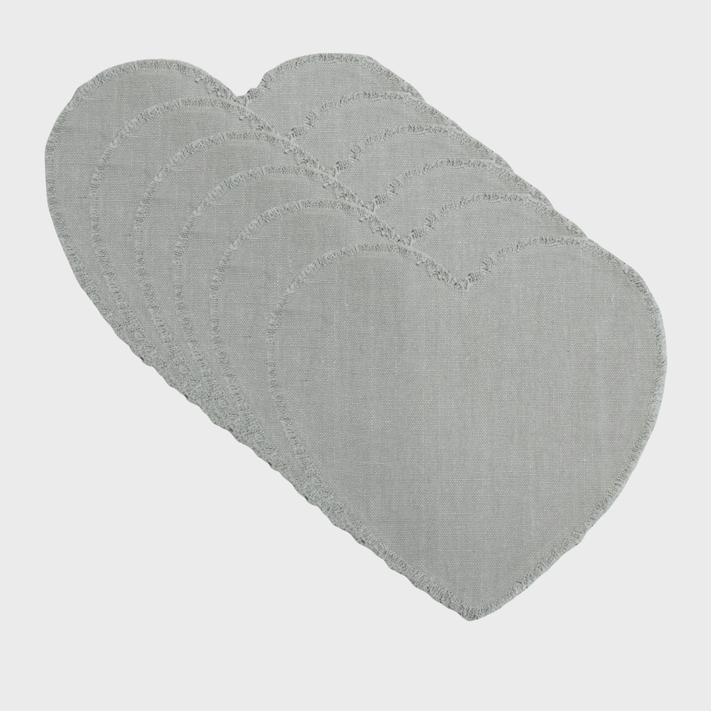 Lot de 6 sets de table Vagabond coeur - Marinette Saint - Tropez