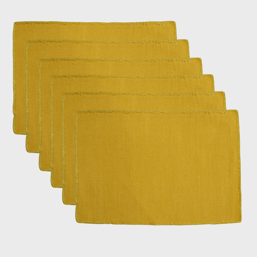 Lot de 6 sets de table Vagabond rectangle - Marinette Saint - Tropez