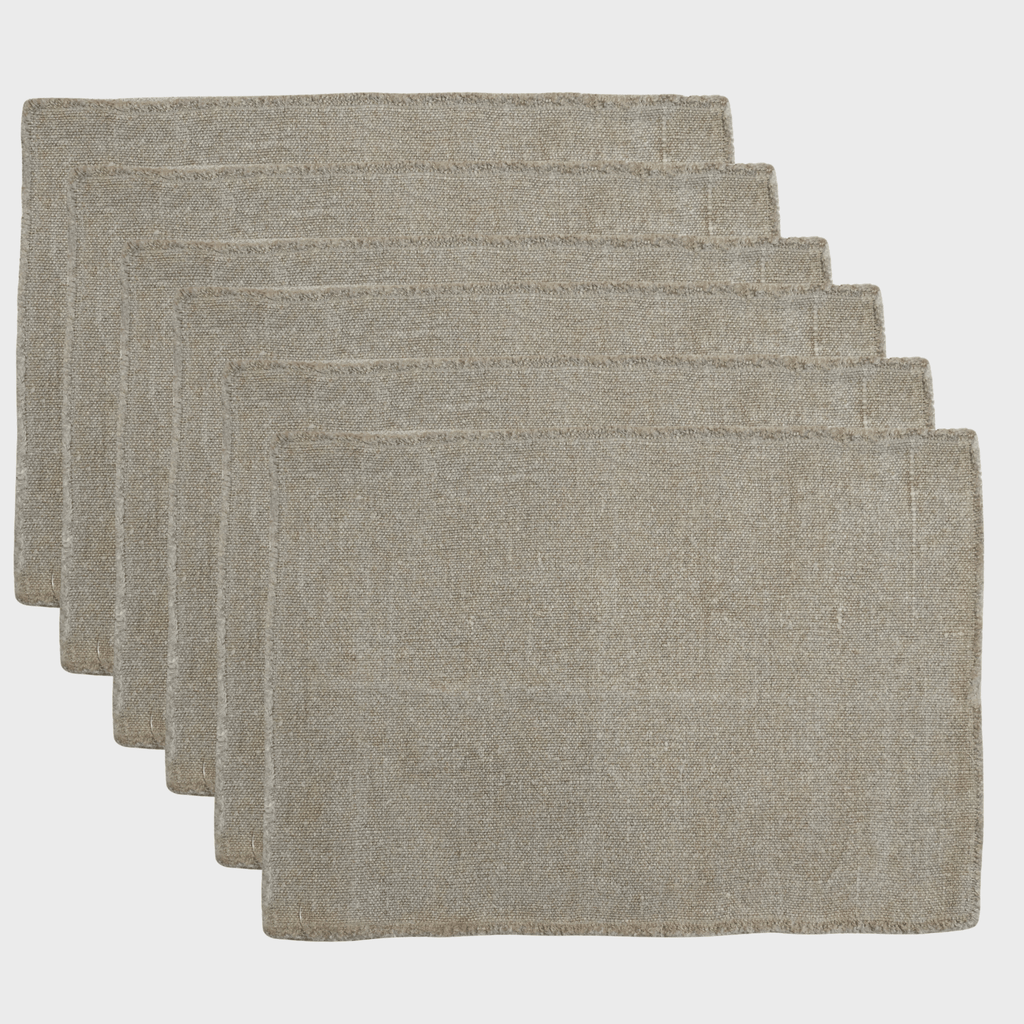 Lot de 6 sets de table Vagabond rectangle - Marinette Saint - Tropez