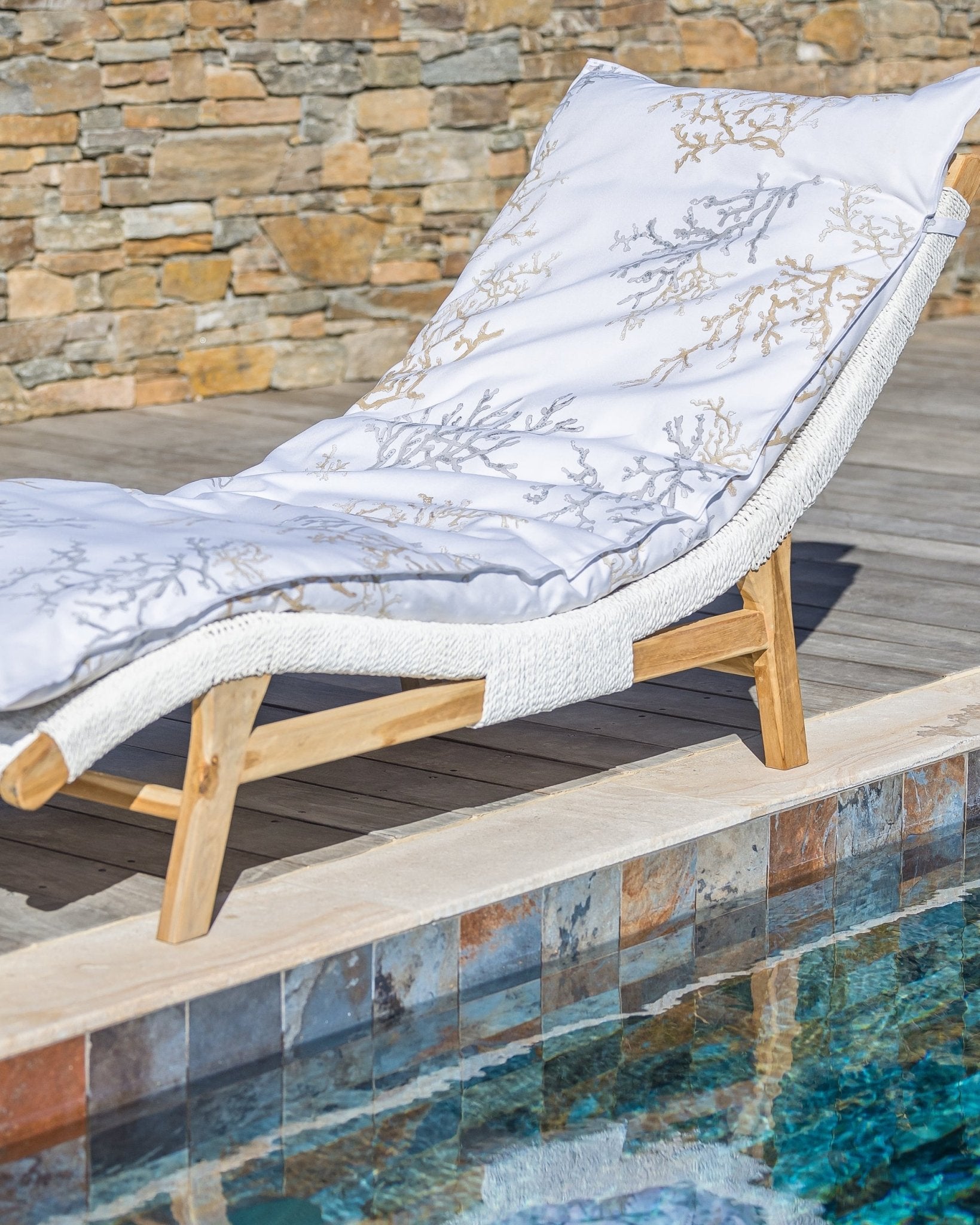 Matelas Canoubier | Housse 100% Polyester Déperlante + Intérieur Inclus - Marinette Saint - Tropez