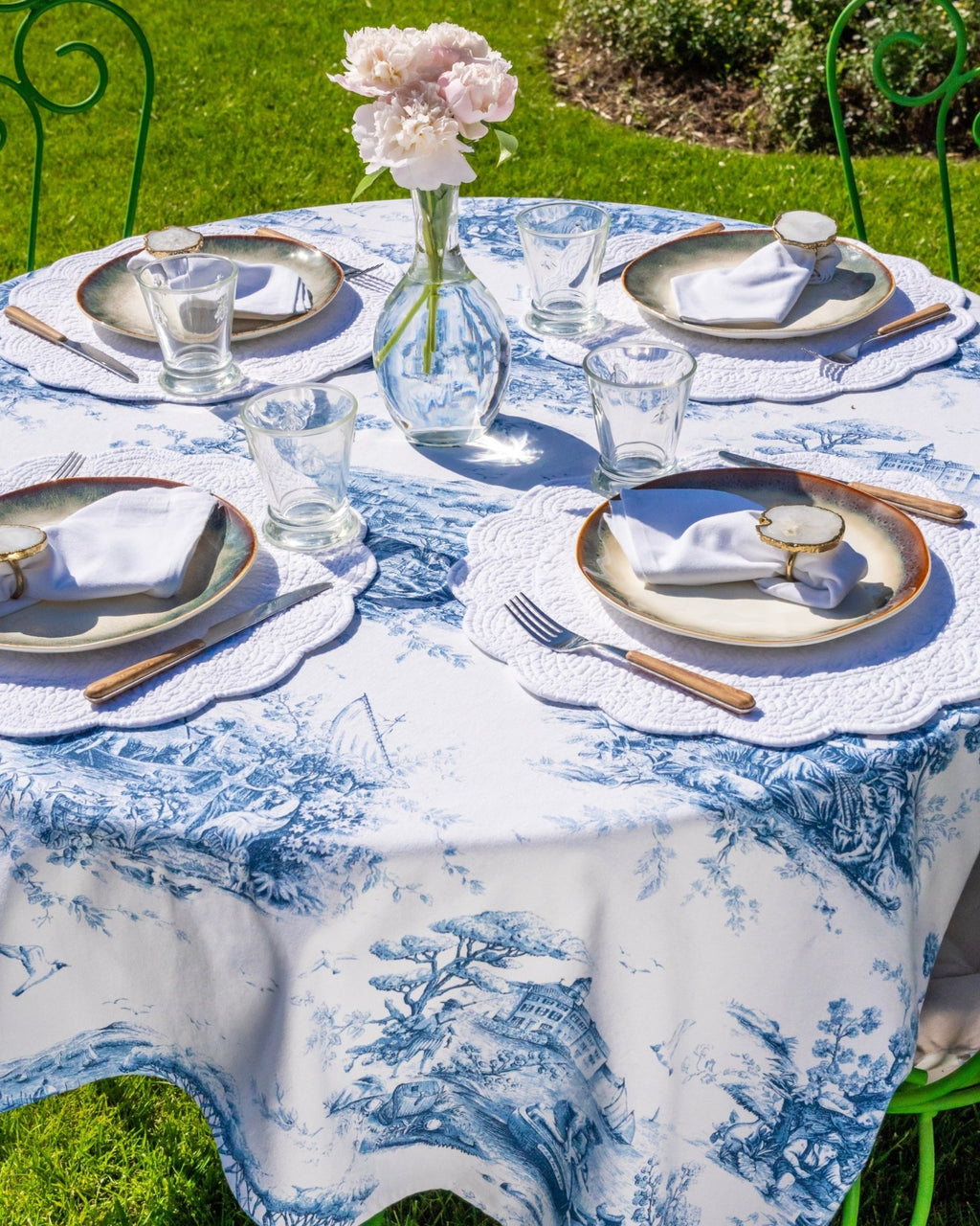 Nappe Infinity Toile de Jouy Tropézienne - Marinette Saint - Tropez