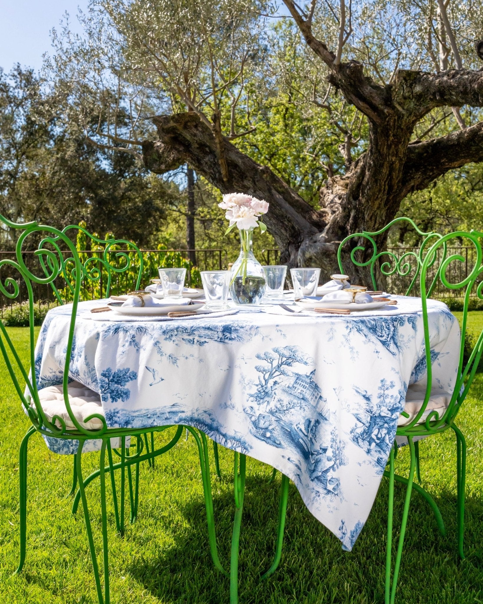 Nappe Infinity Toile de Jouy Tropézienne - Marinette Saint - Tropez