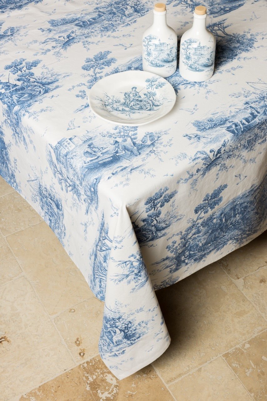 Nappe Infinity Toile de Jouy Tropézienne - Marinette Saint - Tropez