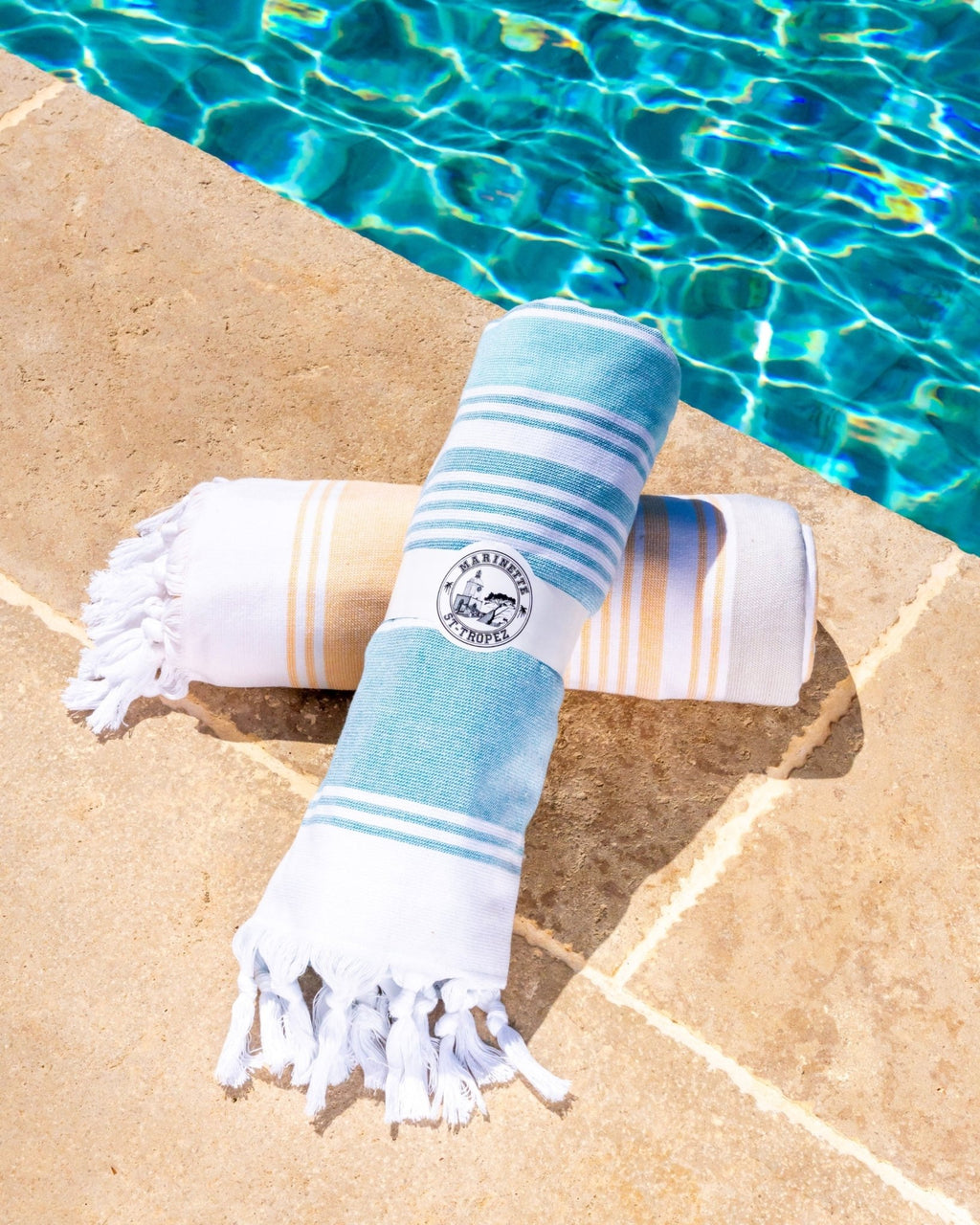 Offre Spéciale Lot de 2 Foutas Éponge ÉQUIPAGE 90×190cm - Coloris au Choix - Marinette Saint - Tropez