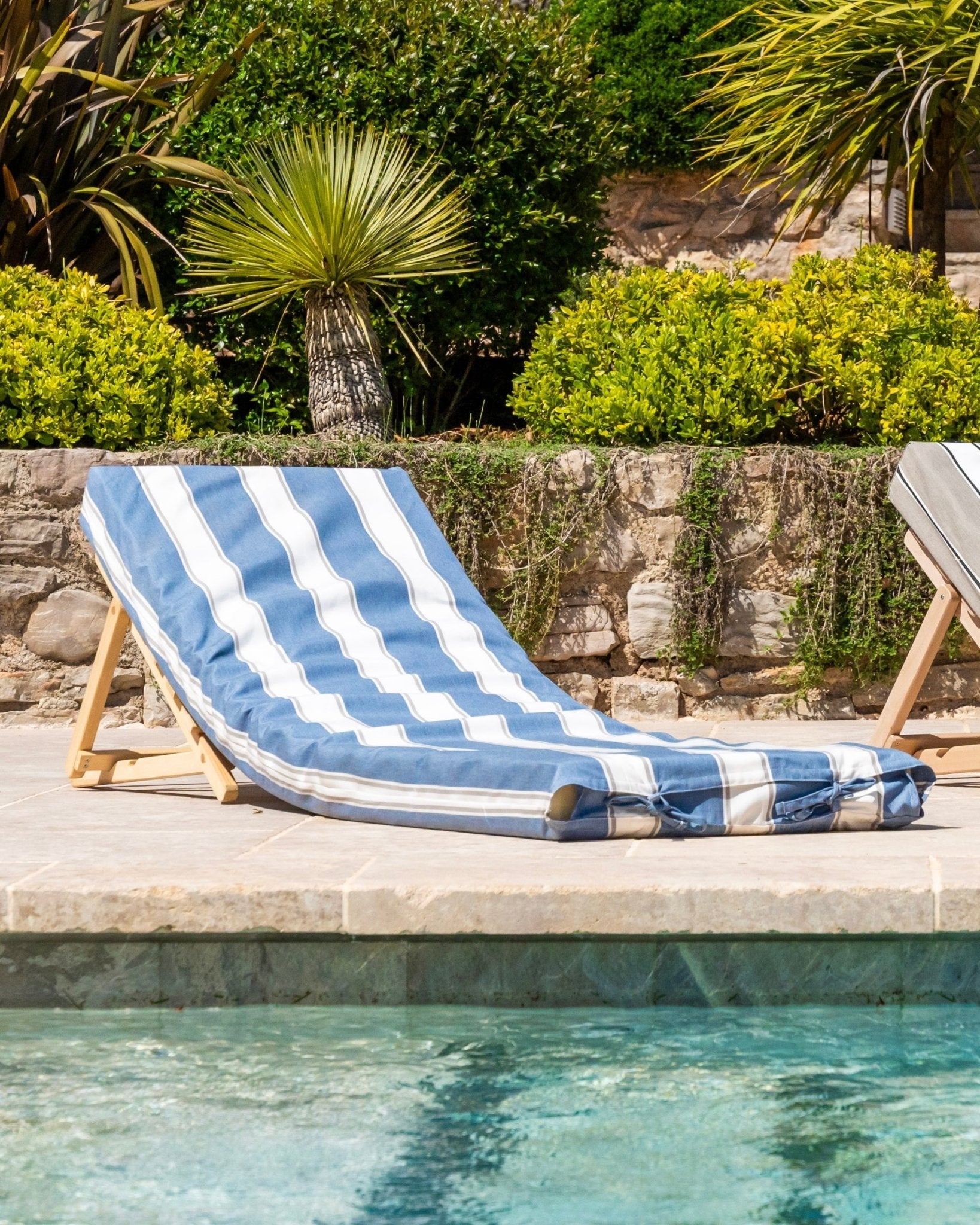 PACK DUO - 2 matelas de piscine complets larges rayures - Marinette Saint - Tropez