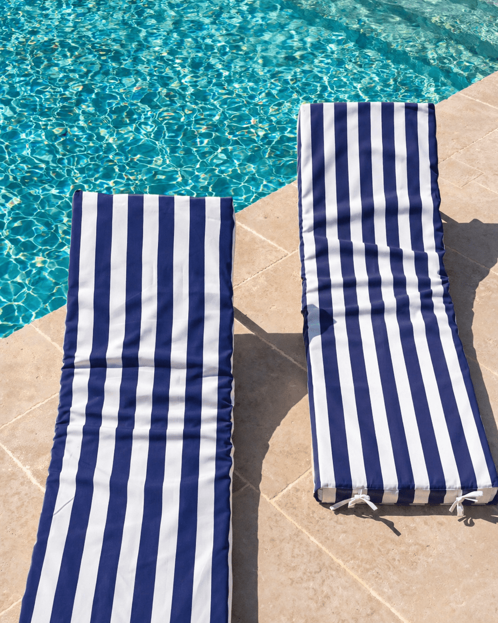 PACK DUO - 2 matelas de piscine complets rayures - Marinette Saint - Tropez