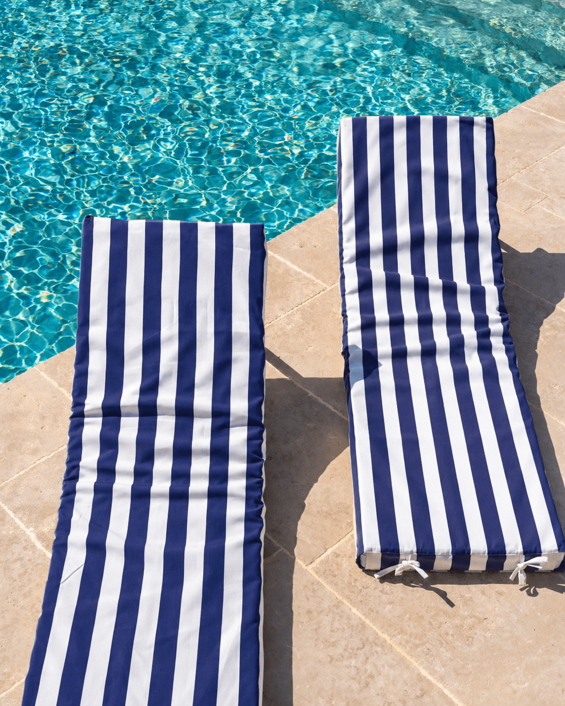 PACK DUO - 2 matelas de piscine complets rayures - Marinette Saint - Tropez