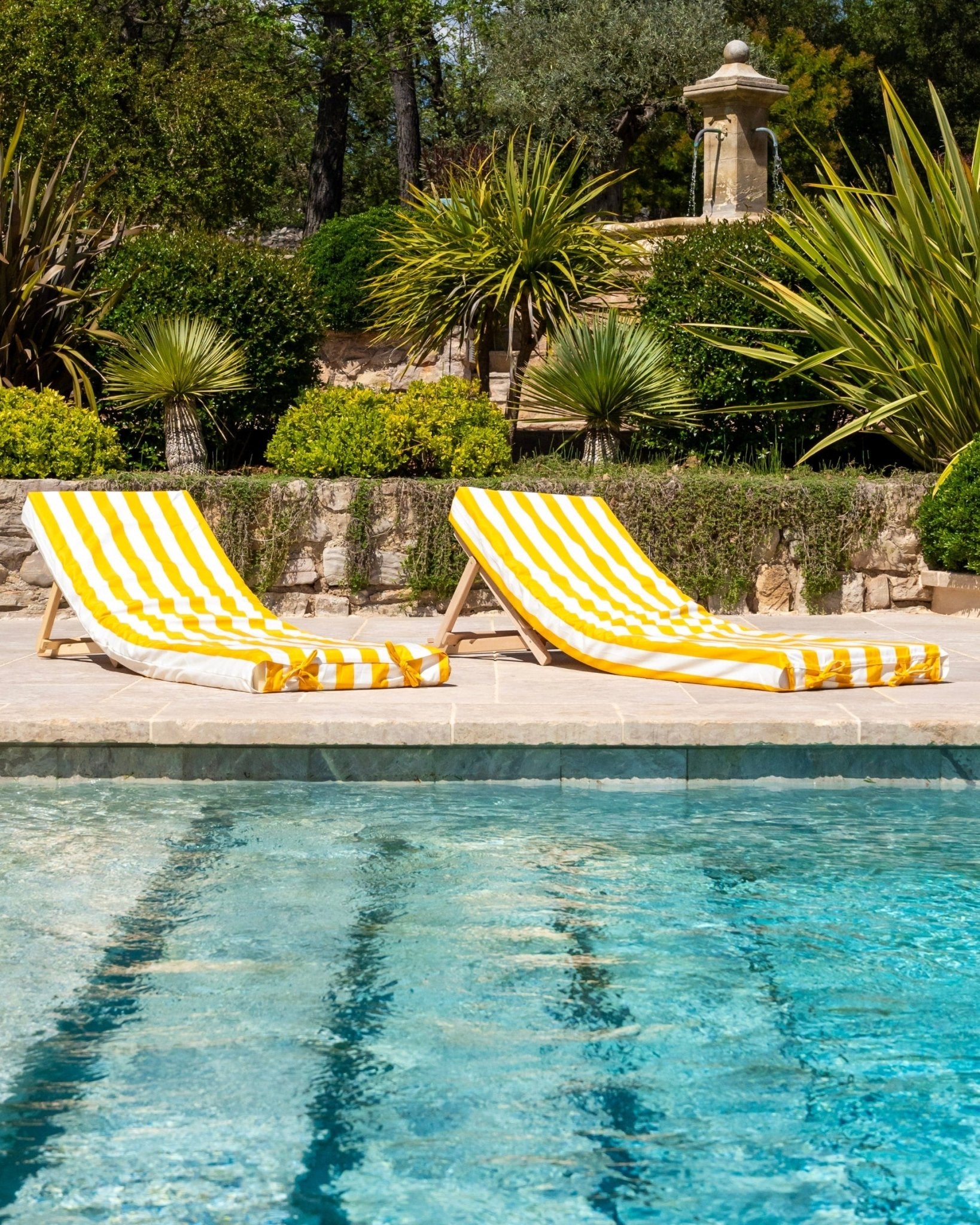 PACK DUO - 2 matelas de piscine complets rayures - Marinette Saint - Tropez