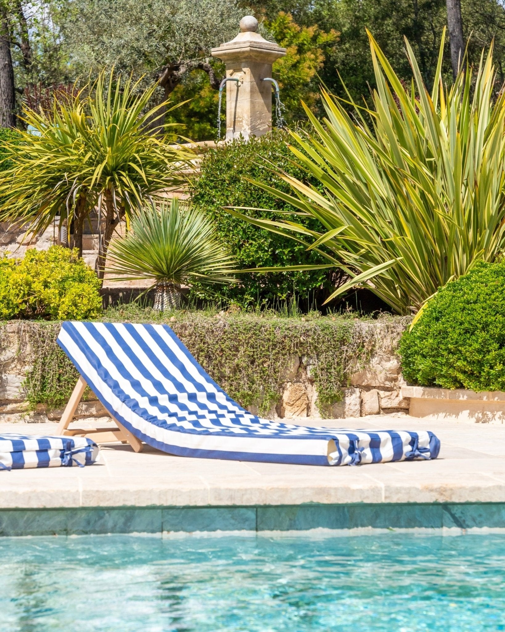 PACK DUO - 2 matelas de piscine complets rayures - Marinette Saint - Tropez
