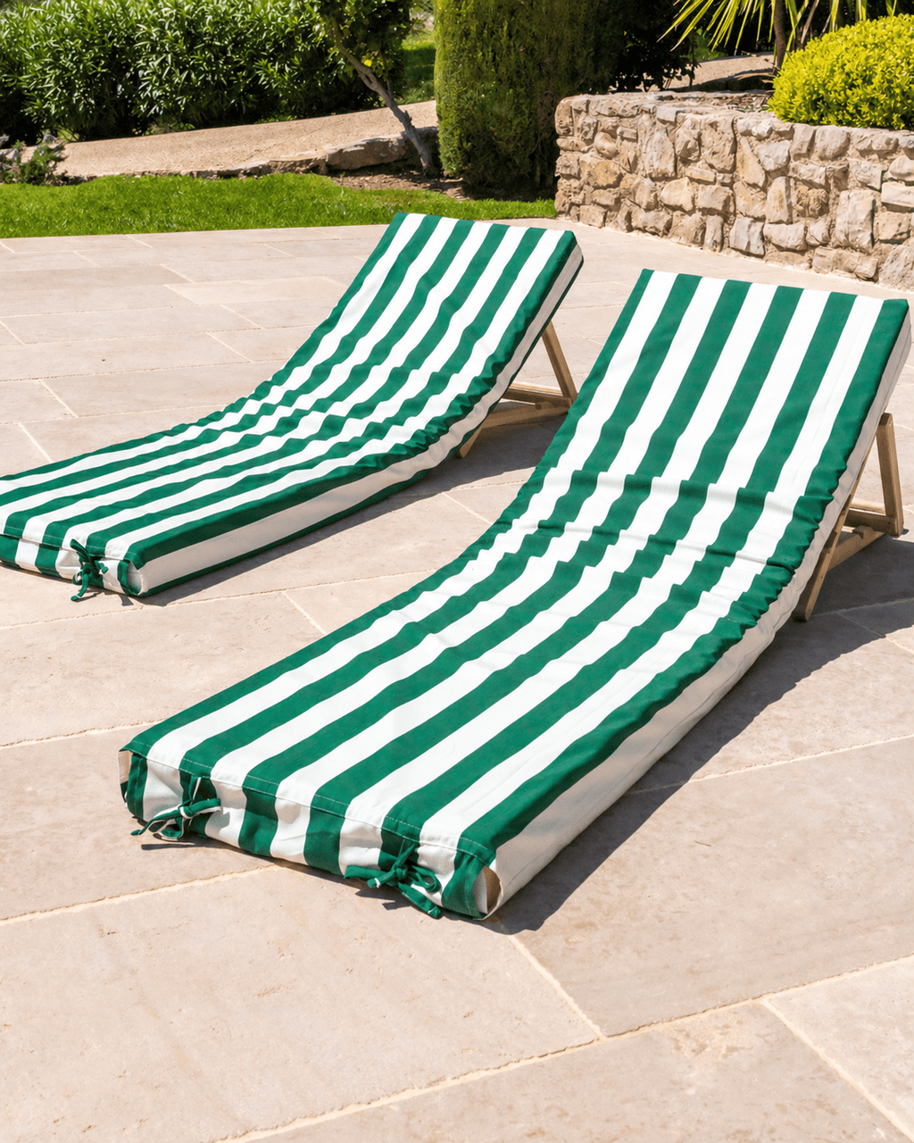 PACK DUO - 2 matelas de piscine complets rayures - Marinette Saint - Tropez