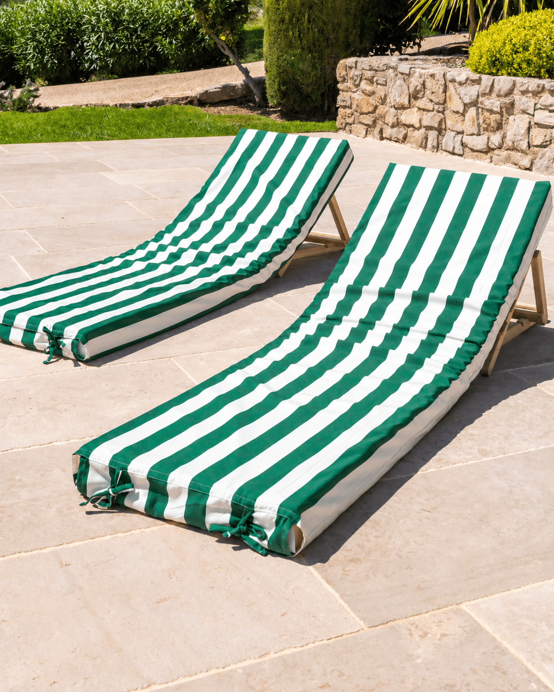 PACK DUO - 2 matelas de piscine complets rayures - Marinette Saint - Tropez