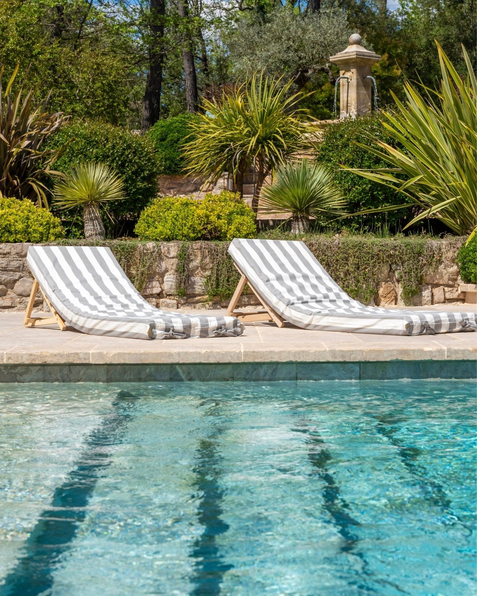PACK DUO - 2 matelas de piscine complets rayures - Marinette Saint - Tropez