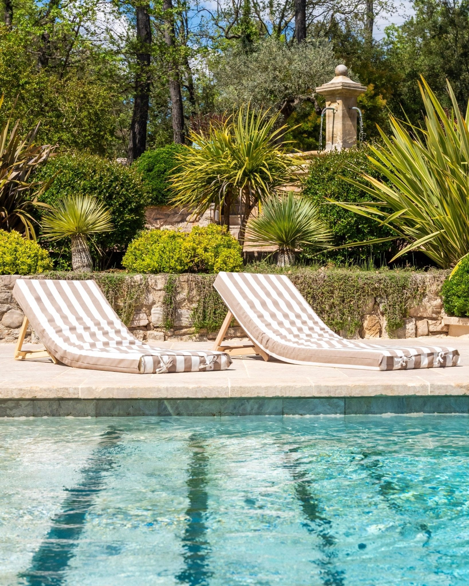 PACK DUO - 2 matelas de piscine complets rayures - Marinette Saint - Tropez