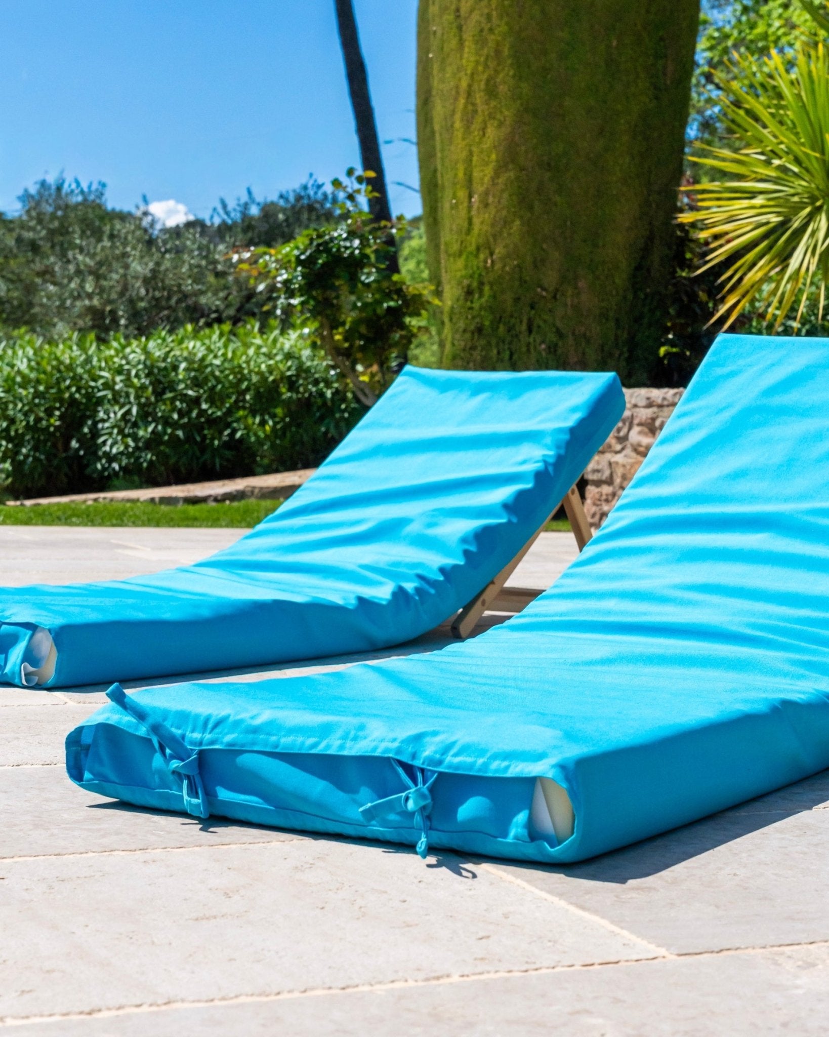 PACK DUO - 2 matelas de piscine complets unis - Marinette Saint - Tropez