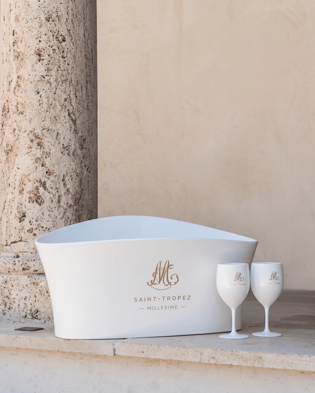 Pack Seau & 12 Verres Cépage — Millesime GM - Marinette Saint-Tropez
