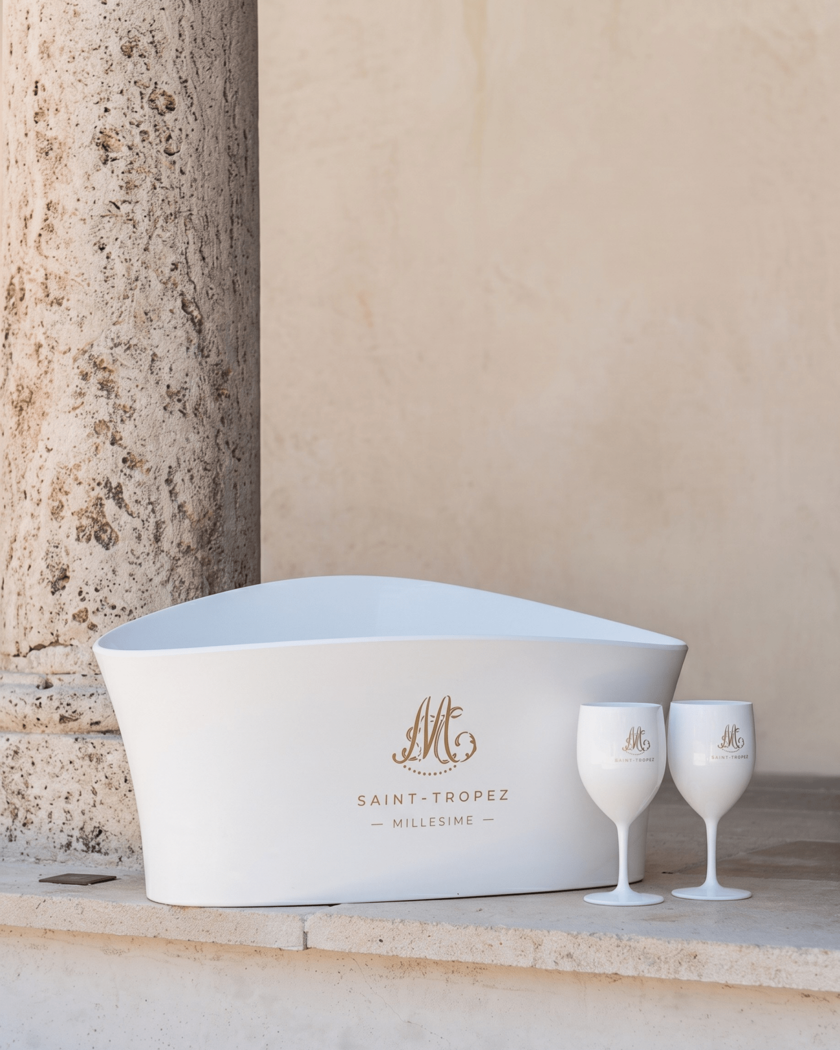 Pack Seau & 12 Verres Cépage — Millesime GM - Marinette Saint-Tropez