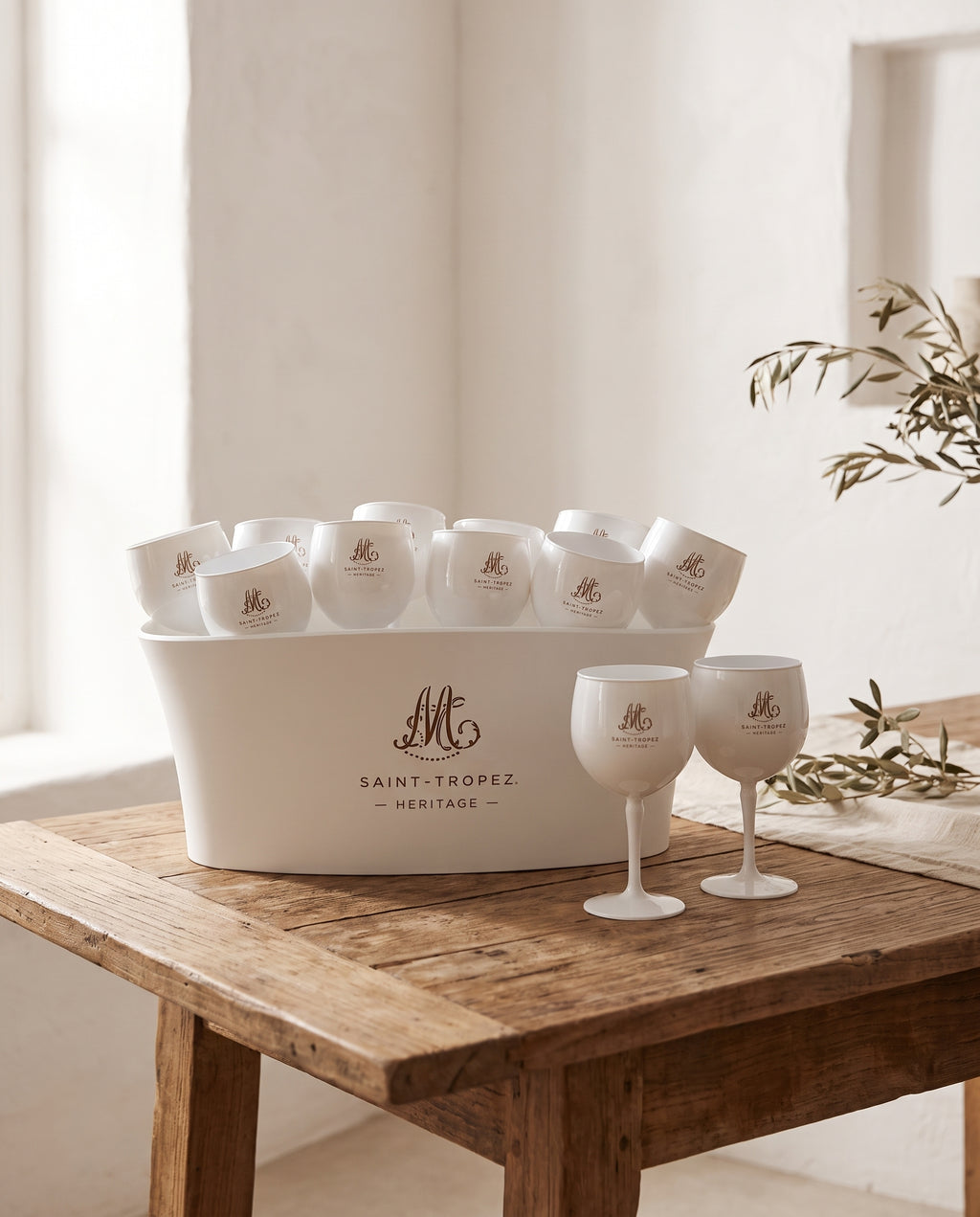 Pack Seau & 12 Verres Piscine — Héritage GM