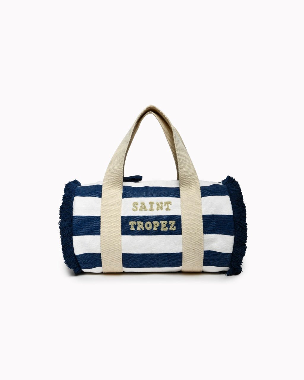 Petit Sac de Plage Travel - Forme Polochon Rayures Larges 28×15 cm - 4 Coloris - Marinette Saint - Tropez