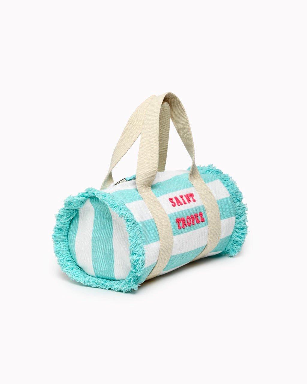 Petit Sac de Plage Travel - Forme Polochon Rayures Larges 28×15 cm - 4 Coloris - Marinette Saint - Tropez