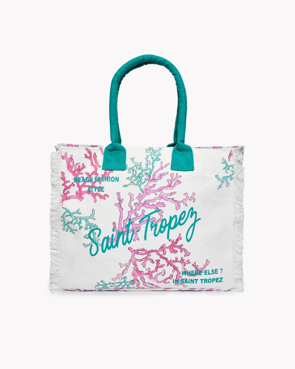Sac de Plage Canoubier - Grand Modèle 37×33×19 cm - 3 Coloris - Marinette Saint - Tropez