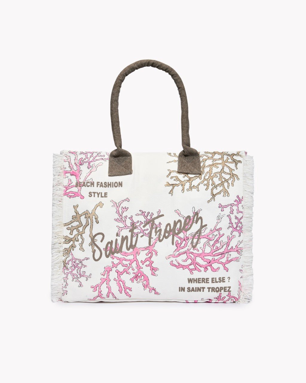Sac de Plage Canoubier - Grand Modèle 37×33×19 cm - 3 Coloris - Marinette Saint - Tropez