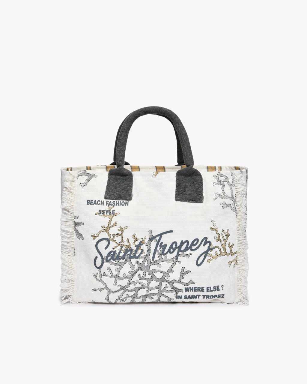 Sac de Plage Canoubier — Moyen Modèles 28×24×15 cm - 3 Coloris - Marinette Saint - Tropez