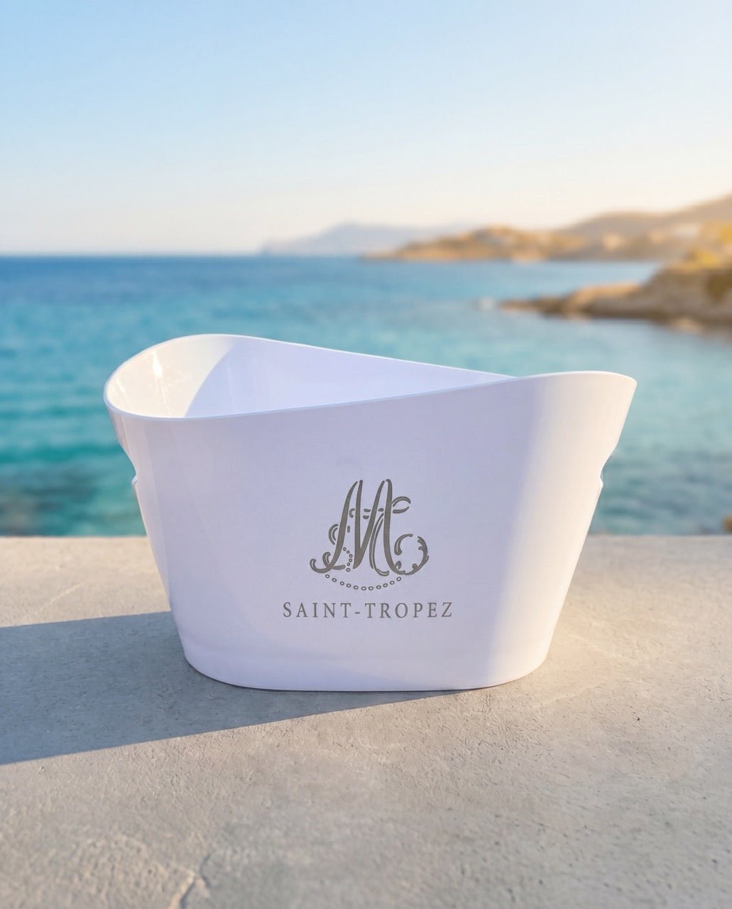 Seau Prestige 10L “M” Argent — Marinette Saint - Tropez - Marinette Saint - Tropez