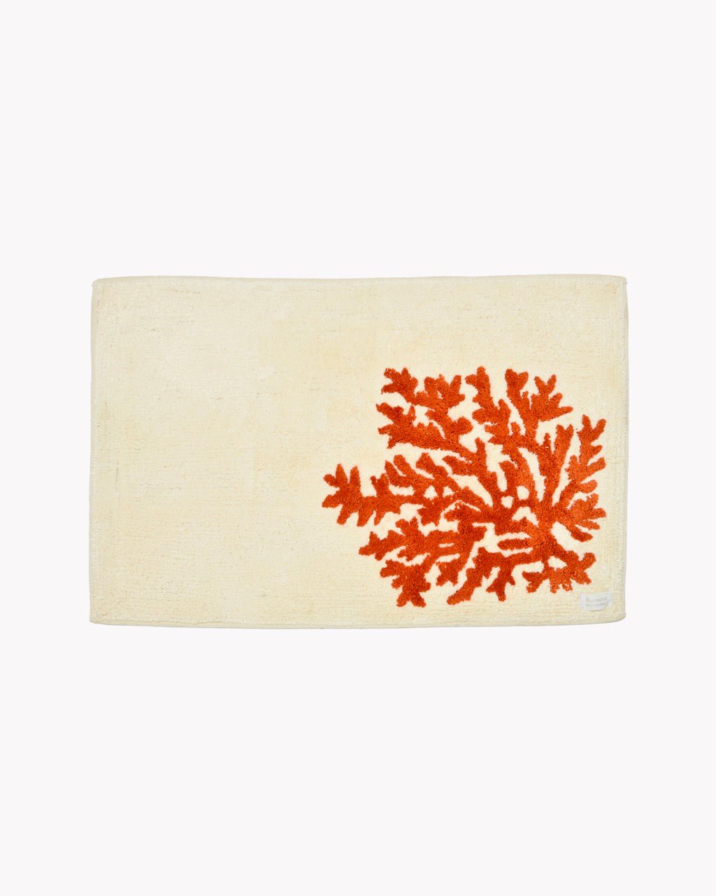 Tapis de Bain Cancale 100% Coton | Motif Corail en Relief - Marinette Saint - Tropez