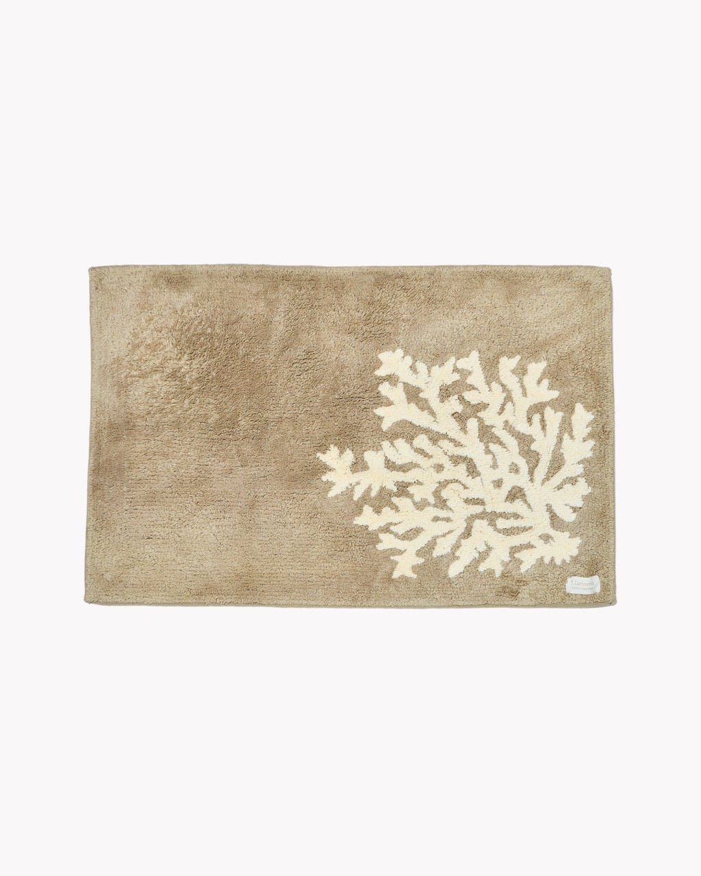 Tapis de Bain Cancale 100% Coton | Motif Corail en Relief - Marinette Saint - Tropez