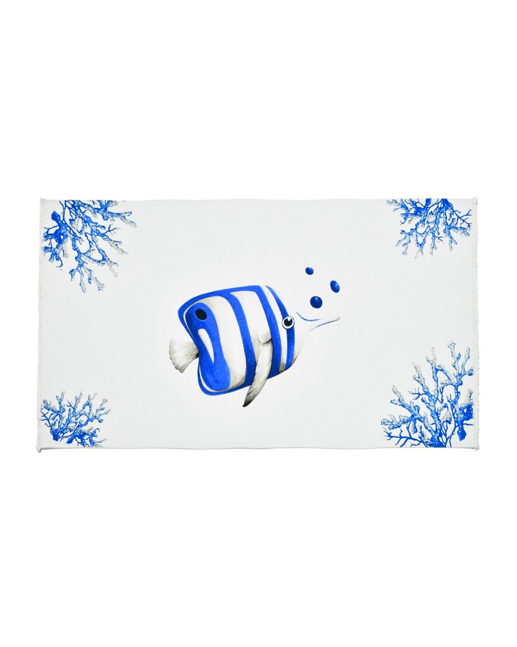 Tapis de Bain Collection AQUARIUM 100% Coton Imprimé - Marinette Saint - Tropez