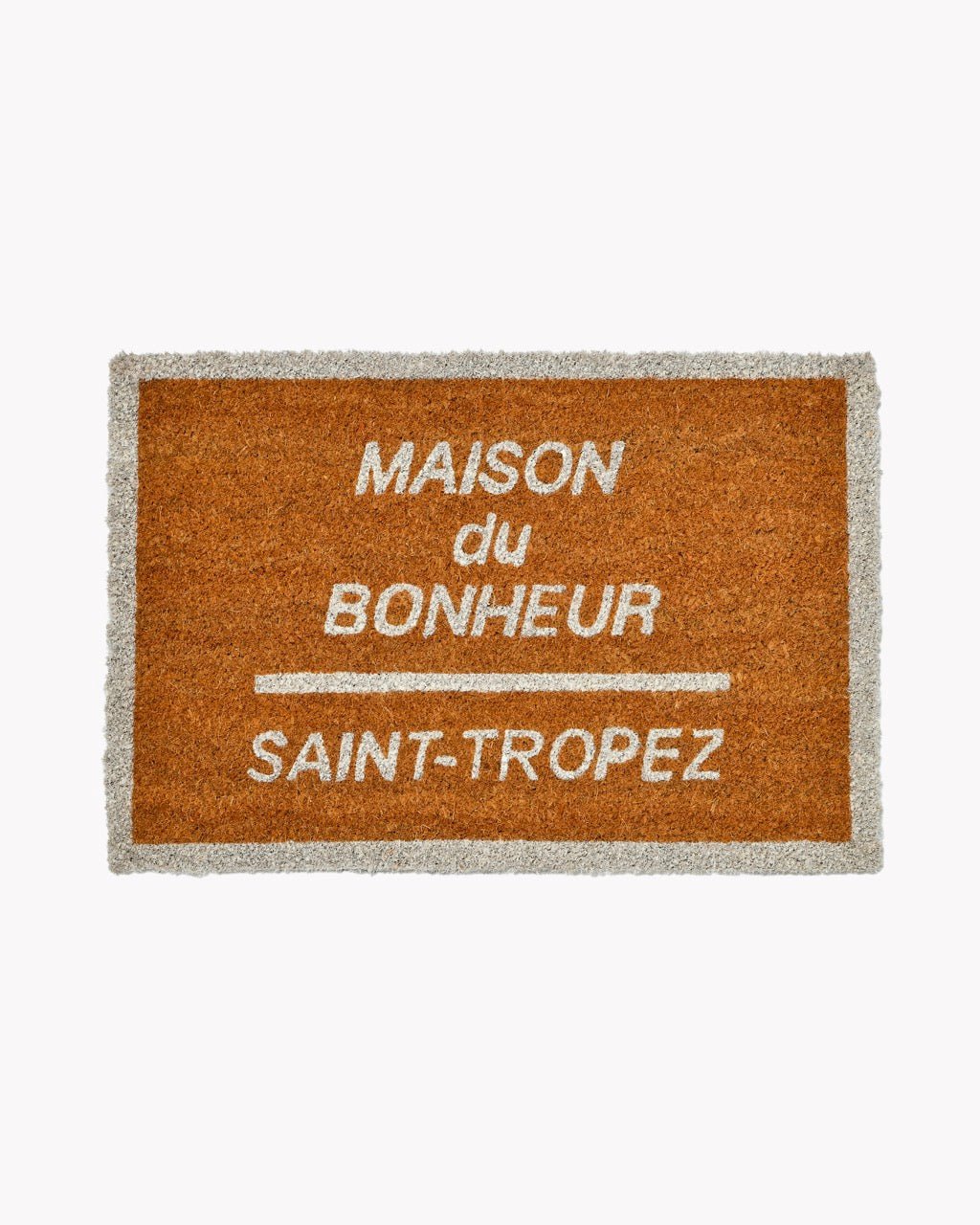 Tapis D'entrée Maison du bonheur | 40x60cm | Inscription Graphique Saint - Tropez - Marinette Saint - Tropez