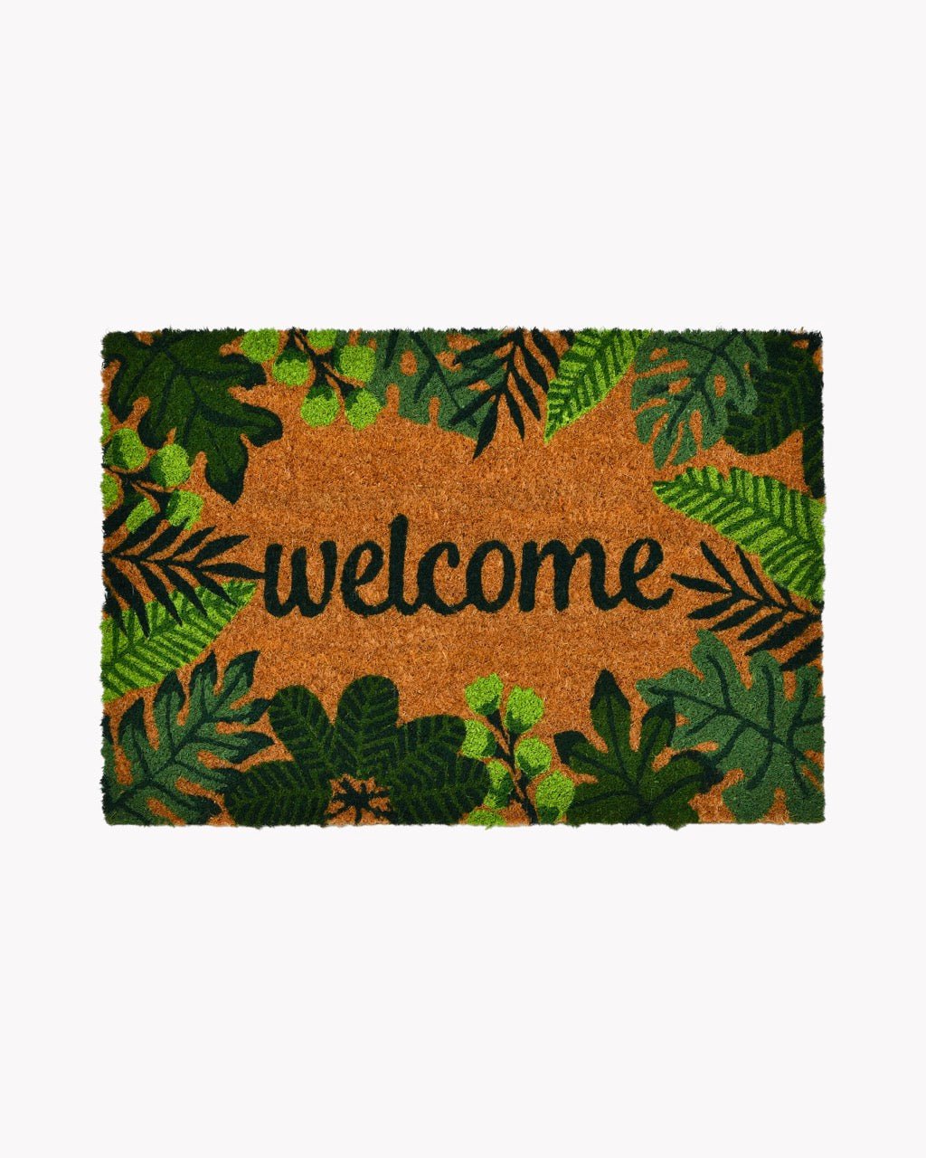 Tapis d'Entrée WELCOME | 40x60cm | Motif Feuillage Tropical - Marinette Saint - Tropez