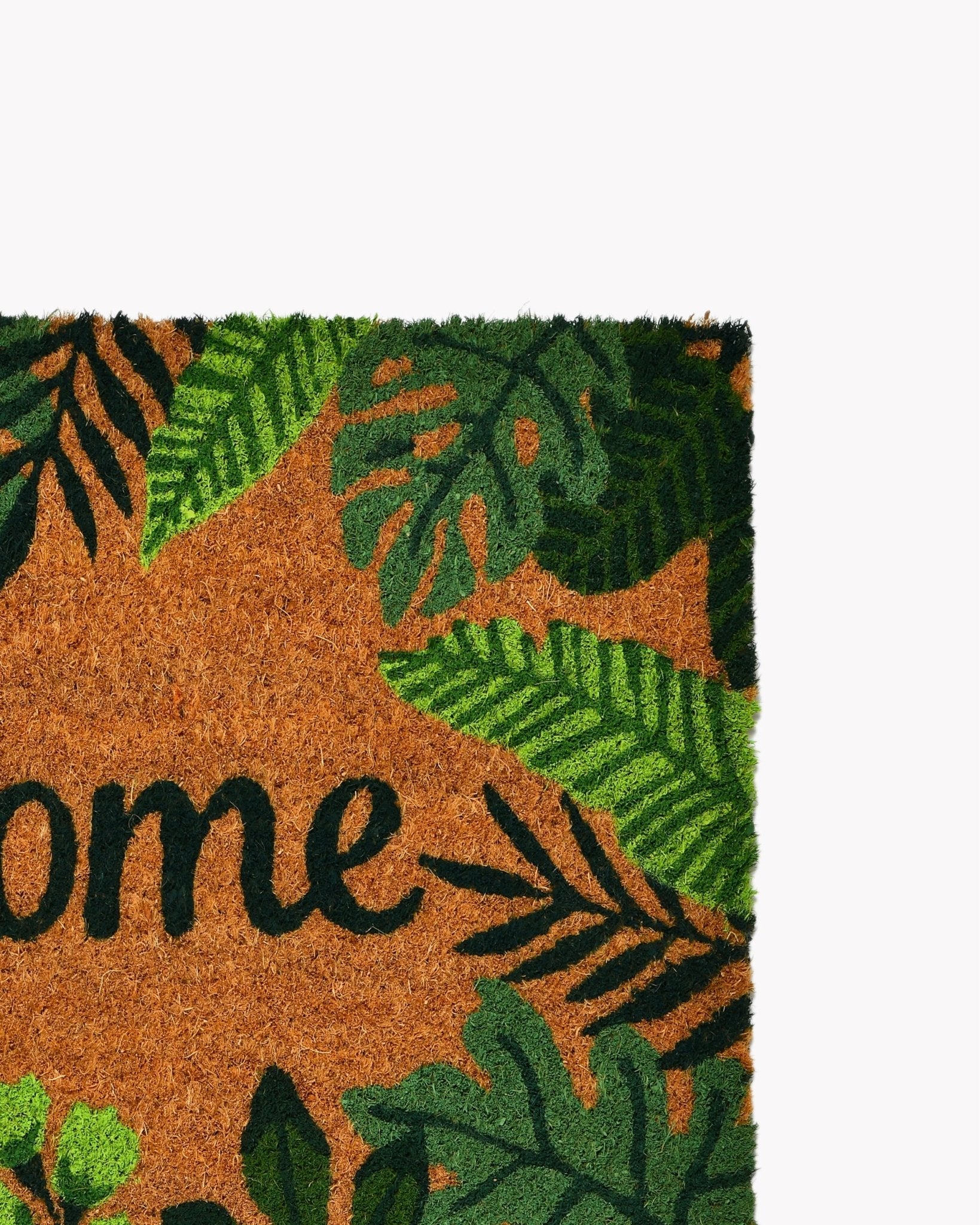 Tapis d'Entrée WELCOME | 40x60cm | Motif Feuillage Tropical - Marinette Saint - Tropez