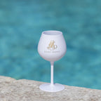 Verre 40cl et 55cl blanc avec logo M gold - Marinette Saint - Tropez